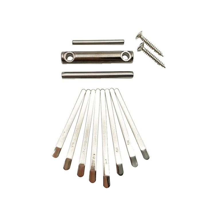 2 PCS 8 Tone Thumb Piano Keys Kalimba Pick Accessories Kit
