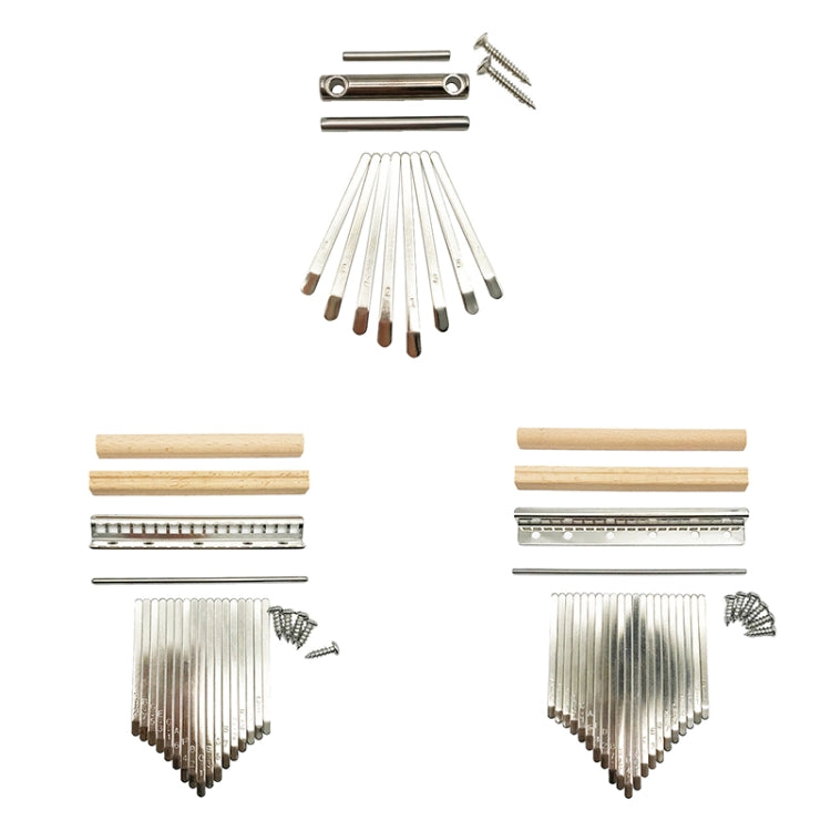2 PCS 8 Tone Thumb Piano Keys Kalimba Pick Accessories Kit