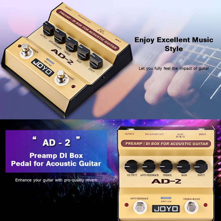 JOYO AD-2 Acoustic Guitar Floor Preamp DI