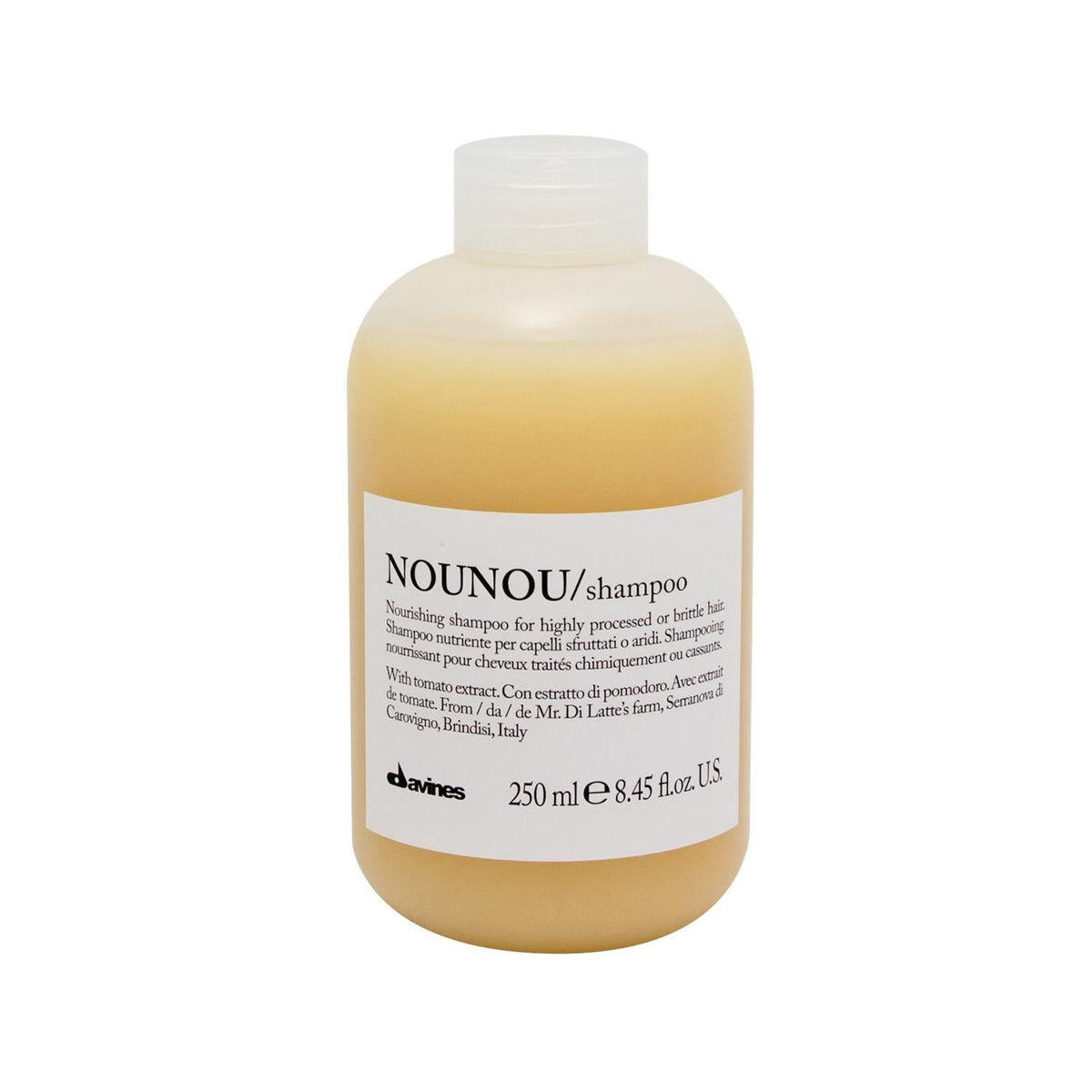 Davines Nourishing and Protective Shampoo - 250ml - Moisturizing Hair Care for Dry or Damaged Hair