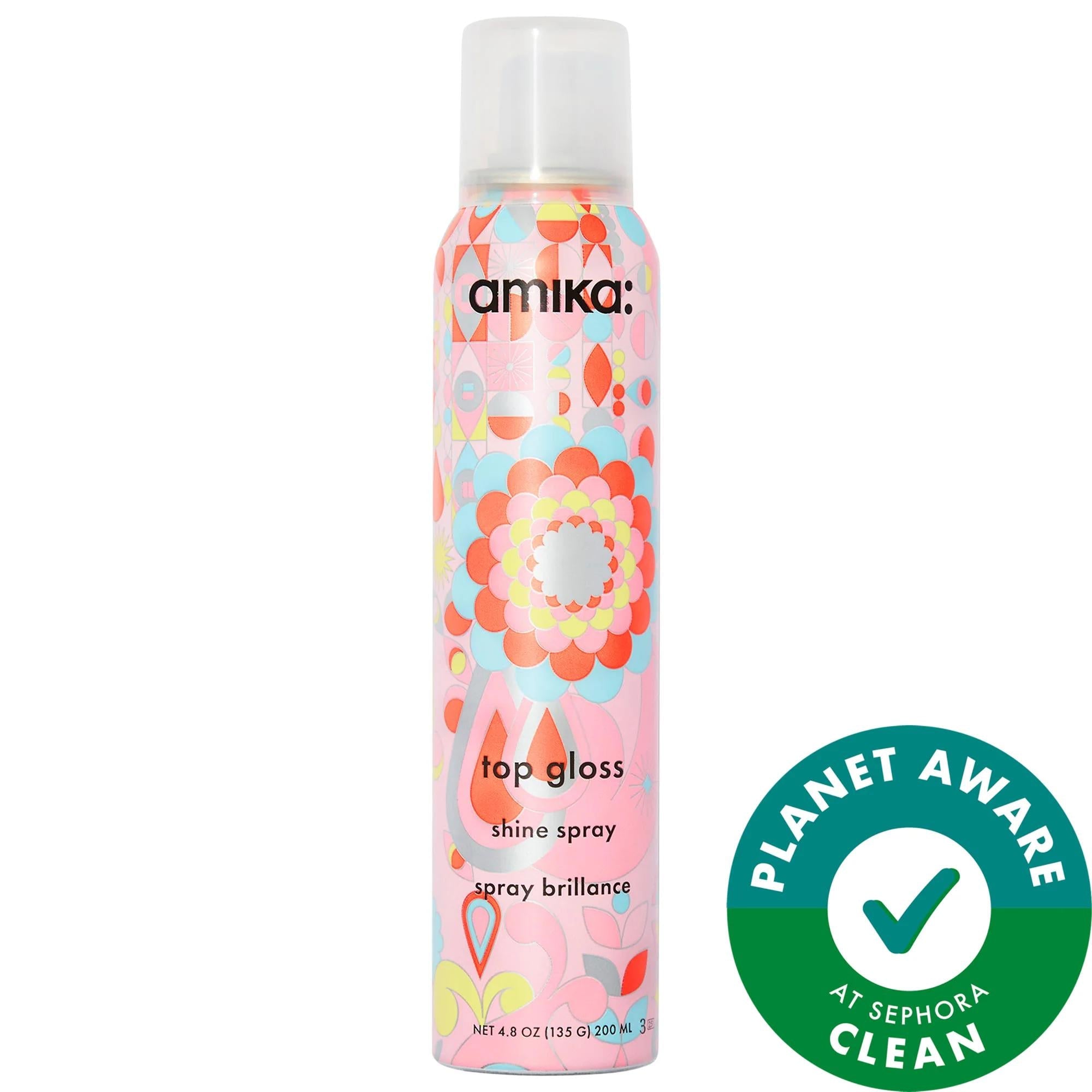 Top Gloss Hair Shine Spray: Achieve Glossy Hair Finish, Anti-Frizz, UV Protection & Vibrant Color - Vegan & Cruelty-Free