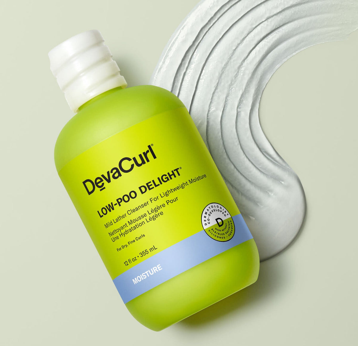 DevaCurl Low-Poo Delight Mild Lather Cleanser Shampoo, 32 oz