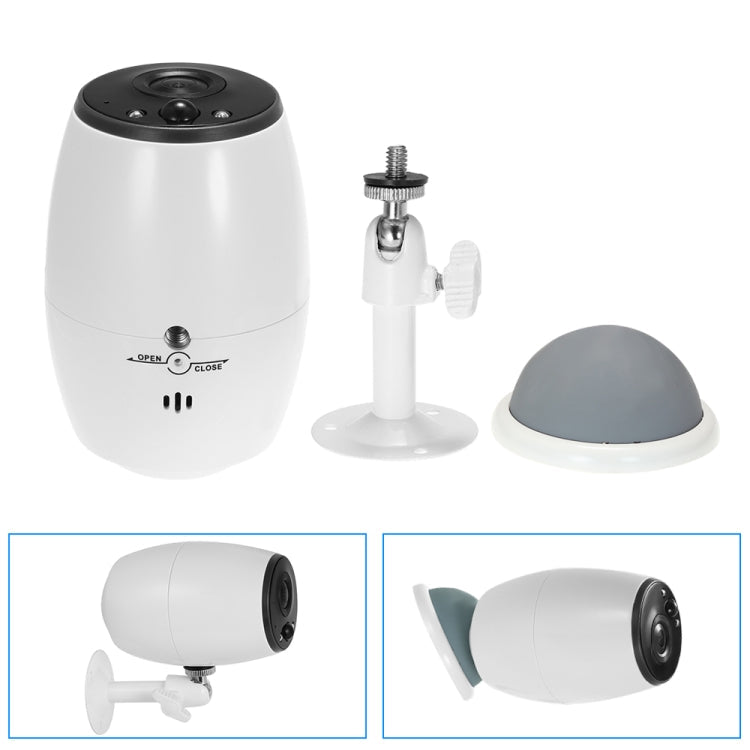 VESAFE VS-DC01 Security HD 720P Two-Way Audio Wireless Wifi IP Camera, Support Night Vision & PIR Detection & TF Card, IP54 Waterproof(White)