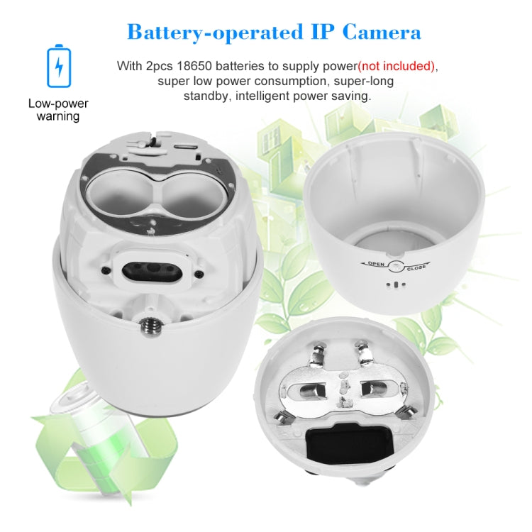 VESAFE VS-DC01 Security HD 720P Two-Way Audio Wireless Wifi IP Camera, Support Night Vision & PIR Detection & TF Card, IP54 Waterproof(White)