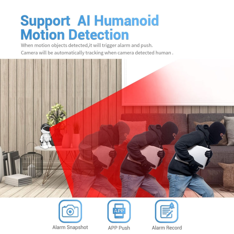ESCAM PT205 HD 1080P Robot WiFi IP Camera, Support Motion Detection / Night Vision, IR Distance: 10m, US Plug