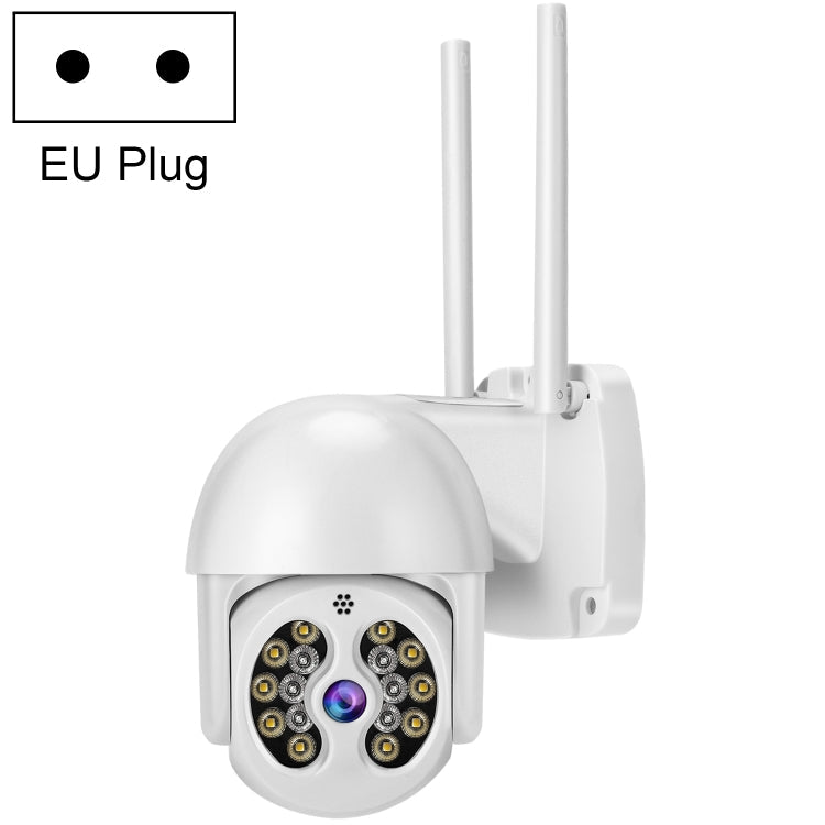 Tuya QX56 3.0 Million Pixels IP66 Waterproof 2.4G Wireless IP Camera, Support Amazon Alexa & Google Home & Motion Detection & Two-way Audio & Full Color Night Vision & TF Card, EU Plug