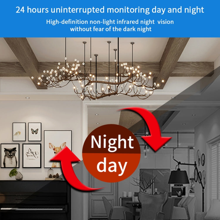 X6D 720P Wireless Home Mini Surveillance Camera, Support Infrared Night Vision & Motion Detection & TF Card (White)