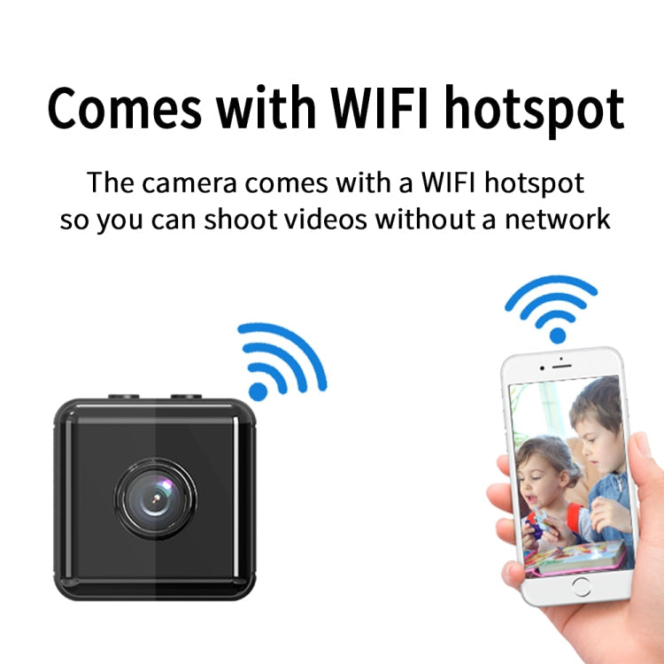 X6D HD 1080P Wireless Home Mini Surveillance Camera, Support Infrared Night Vision & Motion Detection & TF Card (White)