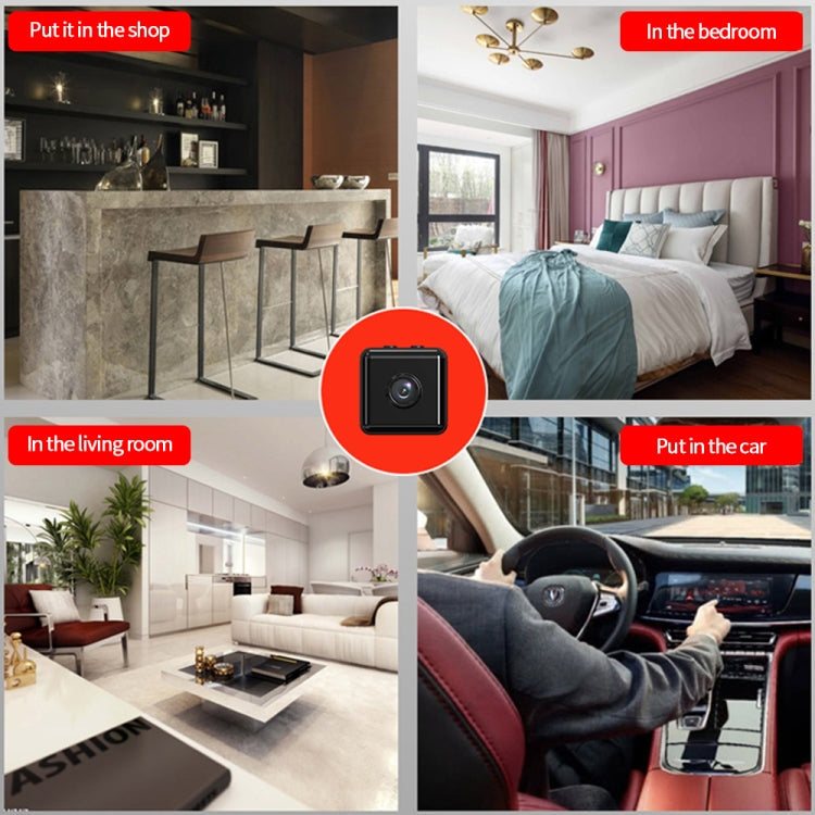 X6D HD 1080P Wireless Home Mini Surveillance Camera, Support Infrared Night Vision & Motion Detection & TF Card (White)