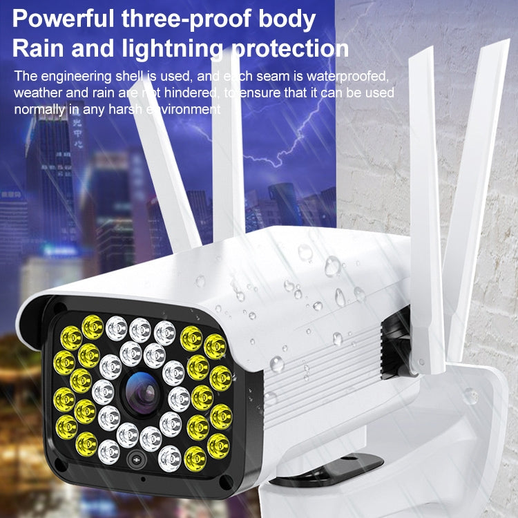 Difang DF-36Q Outdoor HD Surveillance IP Camera, Support Voice Intercom & Night Vision & Human Figure Detection & TF Card, WiFi + HD Fixed Version, UK Plug
