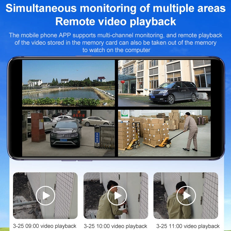 Difang DF-36Q Outdoor HD Surveillance IP Camera, Support Voice Intercom & Night Vision & Human Figure Detection & TF Card, WiFi + HD PTZ Rotation, AU Plug
