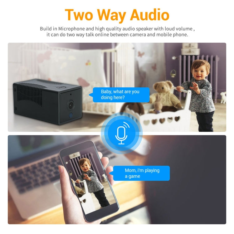 G17 2.0 Million Pixels HD 1080P Smart WiFi IP Camera, Support Night Vision & Two Way Audio & Motion Detection & TF Card, EU Plug