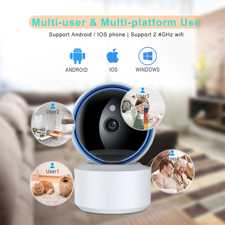 YT50-2 3.0MP 360 Rotation IP Camera WiFi Smart Security Camera, Support TF Card / Two-way Audio / Motion Detection / Night Vision(AU Plug)