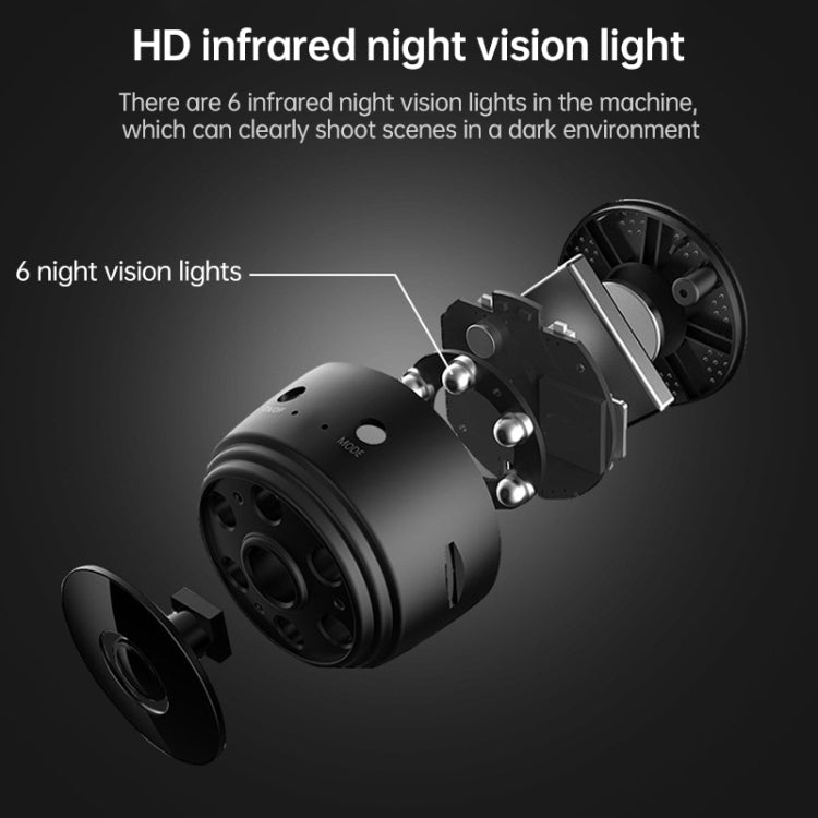 A9 1080P WiFi Wireless Network Camera Wide-angle Recorder (Black)