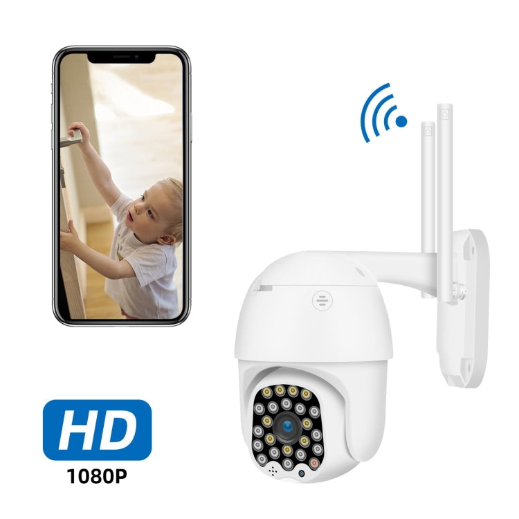 QX18 1080P HD WiFi IP Camera, Support Night Vision & Motion Detection & Two Way Audio & TF Card, US Plug