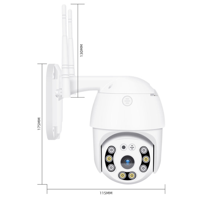 QX21 1080P HD WiFi IP Camera, Support Night Vision & Motion Detection & Two Way Audio & TF Card, US Plug