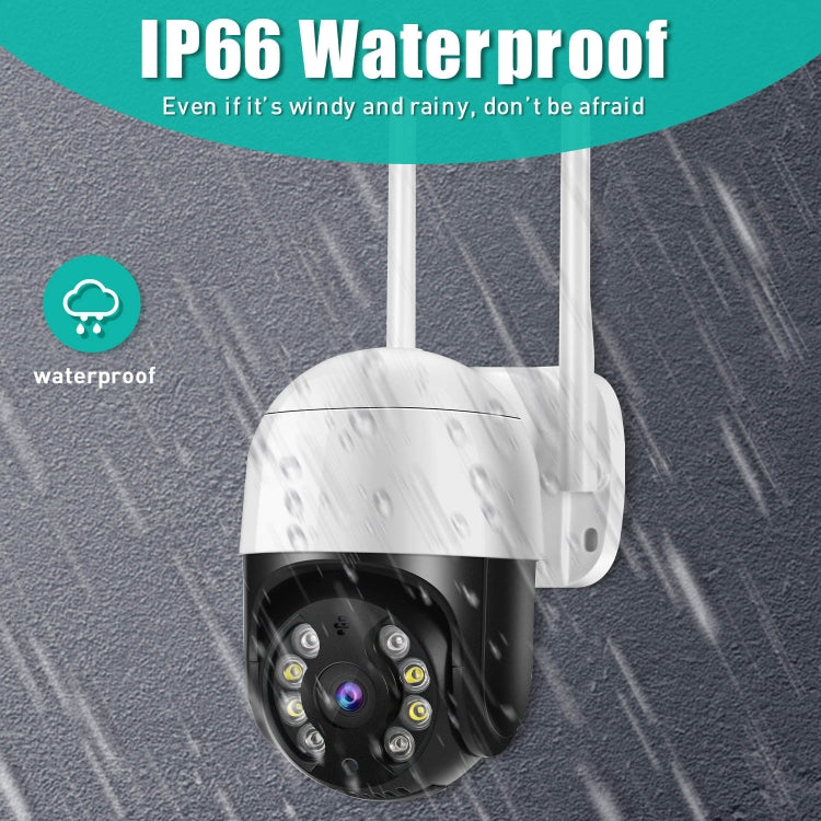 QX29 3.0MP HD WiFi IP Camera, Support Night Vision & Motion Detection & Two Way Audio & TF Card, EU Plug