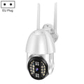 QX33 1080P Panoramic PTZ 360 Degree Rotating WIFI Camera, Support Day and Night Full Color & Two-way Voice Intercom & Motion Detection Alarm & Video Playback & 64GB TF Card，EU Plug
