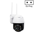 QX36 1080P 3.0MP 3.6mm Lens IP65 Waterproof PTZ 360 Degree Rotating WIFI Camera, Support Day and Night Full Color & Two-way Voice Intercom & Motion Humanoid Detection & Video Playback & 128GB TF Card, EU Plug