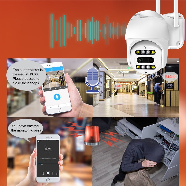 QX48 Pixels 1080P HD Wireless IP Camera, Support Motion Detection & Infrared Night Vision & TF Card (AU Plug)