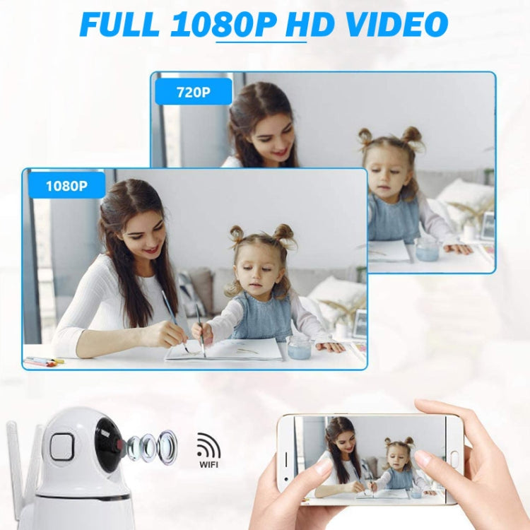 PAF200 2MP 1080P HD Wireless IP Camera, Support Motion Detection & Infrared Night Vision & TF Card(UK Plug)