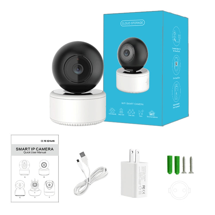 YT46 HD Wireless Indoor Network Shaking Head Camera, Support Motion Detection & Infrared Night Vision & Micro SD Card, EU Plug