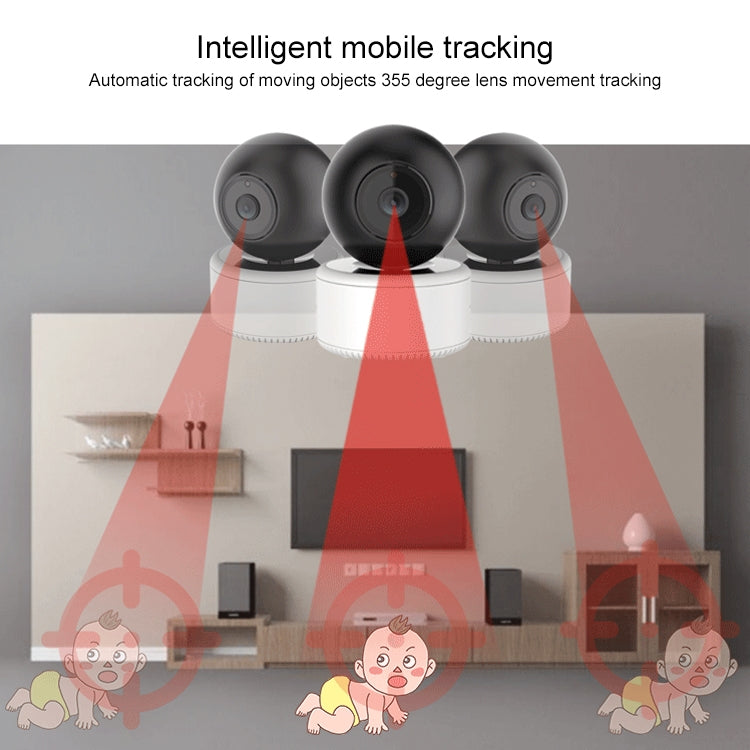 YT46 HD Wireless Indoor Network Shaking Head Camera, Support Motion Detection & Infrared Night Vision & Micro SD Card, EU Plug