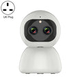 YT48 HD Wireless Indoor Network Shaking Head Binocular Camera, Support Motion Detection & Infrared Night Vision & Micro SD Card, UK Plug