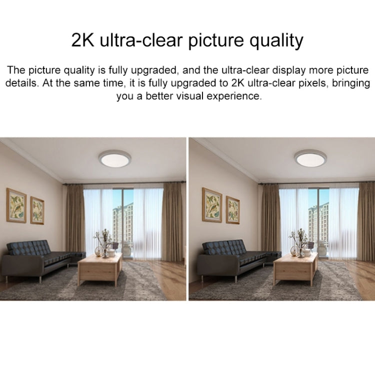 Original Xiaomi 2.4GHz F1.4 Large Aperture 3 Million Pixels Wifi Intelligent Camera PTZ Version 2K, Support Infrared Night Vision & AI Humanoid Detection & Two-way Voice & 32GB Micro SD Card, US Plug