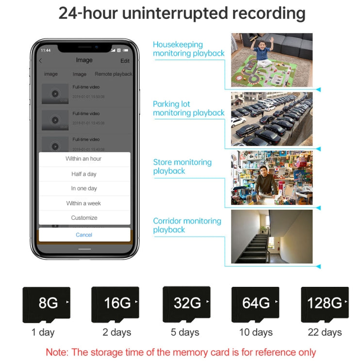 Q20 Outdoor Mobile Phone Remotely Rotate Wireless WiFi HD Camera, Support Three Modes of Night Vision & Motion Detection Video / Alarm & Recording, US Plug