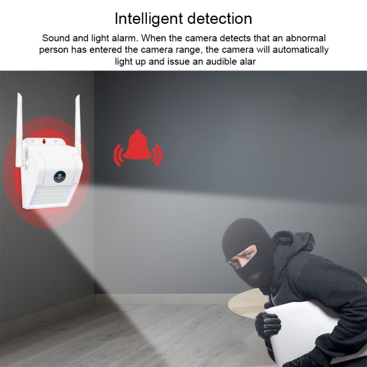 DP11 2 Megapixel IP66 Waterproof Wall Light Wireless IP Camera, Support Multiple Night Vision & Mobile Phone Remote Monitoring & Voice Intercom & Motion Detection / Alarm & 128GB Memory Card