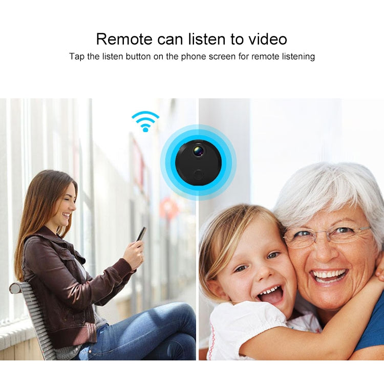 HDQ15 HD 1080P WIFI Mini Camera, with IR Night Vision & Remote Surveillance