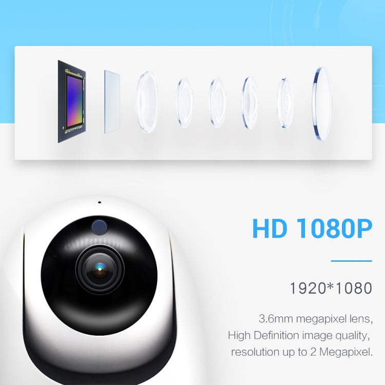 ESCAM PVR008 HD 1080P WiFi IP Camera, Support Motion Detection / Night Vision, IR Distance: 10m, EU Plug