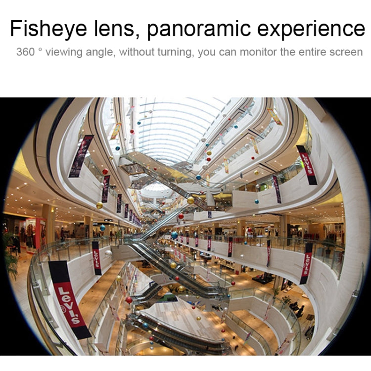 V380pro 360 Degree 1280*960P Network Panoramic Camera with TF Card Slot ,Support Mobile Phones Control(White)