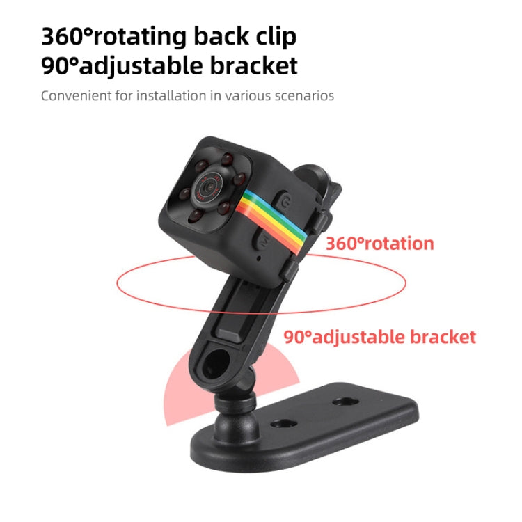 SQ11 Mini DV HD 960P 6 LEDs Sport Recorder Camera with Holder, Support Monitor Detection & IR Night Vision & TF Card(Red)