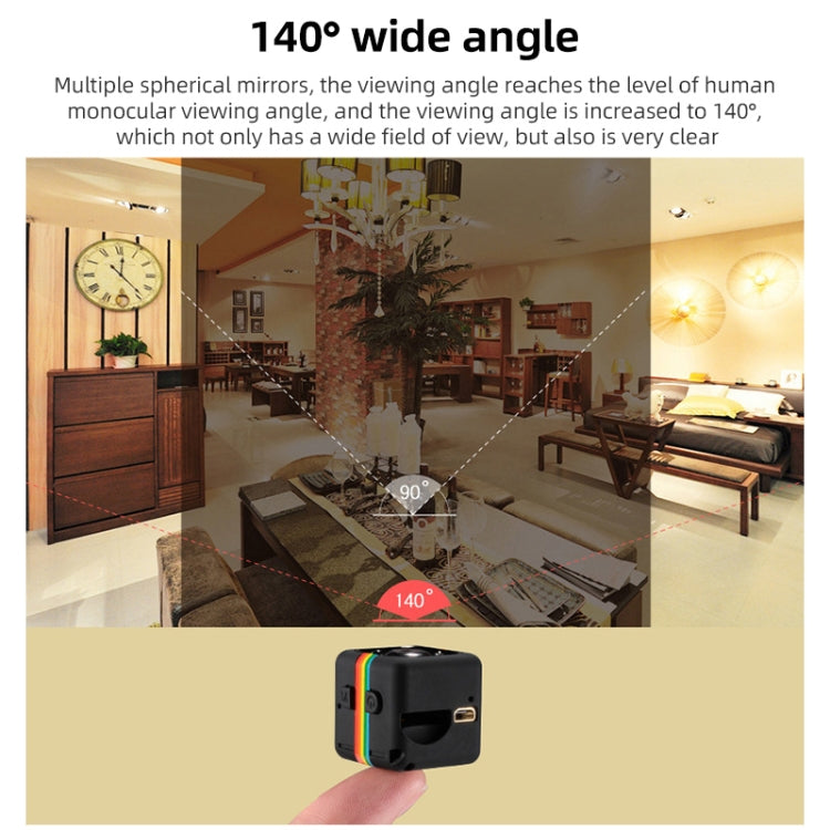 SQ11 Mini DV HD 960P 6 LEDs Sport Recorder Camera with Holder, Support Monitor Detection & IR Night Vision & TF Card(Blue)