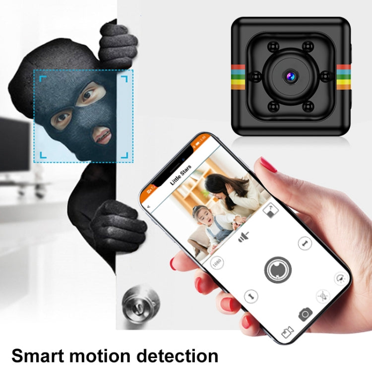 SQ11 Mini DV HD 960P 6 LEDs Sport Recorder Camera with Holder, Support Monitor Detection & IR Night Vision & TF Card(Blue)