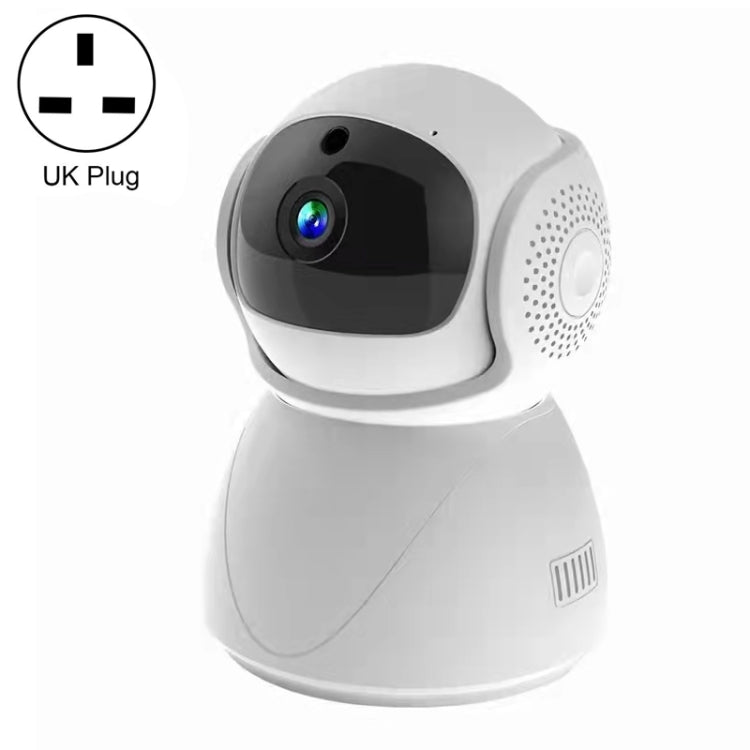 ZAS-5G01 1080P Home 5G WiFi Dual-band Panoramic Camera with 32GB TF Card, Support IR Night Vision & AP Hot Spot & Designated Alarm Area, UK Plug