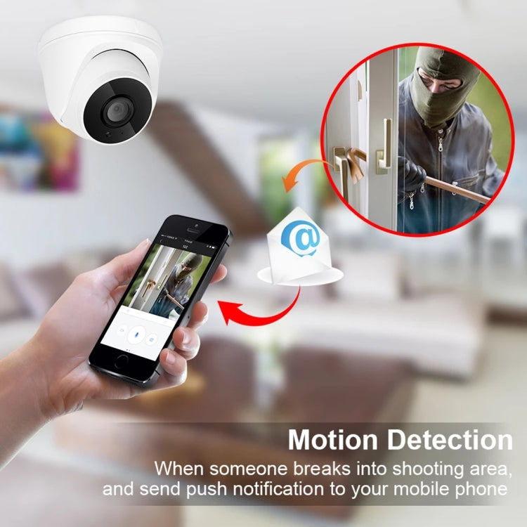 533H2 / IP POE (Power Over Ethernet) 1080P IP Camera Home Security Surveillance Camera, Support Night Vision & Phone Remote View(White)