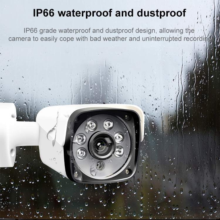 633W / A 3.6mm Lens 1500 TVL CCTV DVR Surveillance System IP66 Weatherproof Indoor Security Bullet Camera with 6 LED Array, Support Night Vision(White)