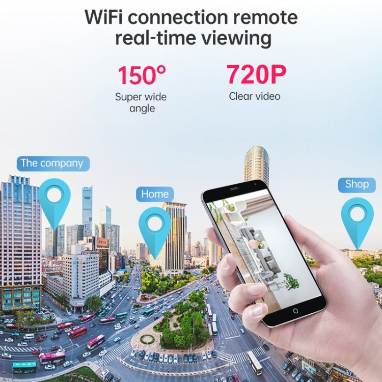 A9 720P Wifi Wireless Network Camera Wide-angle Recorder (White)