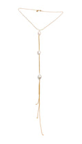 3 Pearl Tassle Necklace