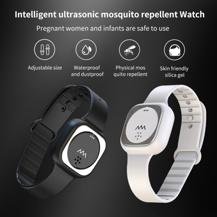 F8 Outdoor Silica Gel Mosquito Repellent Wristband(Black)