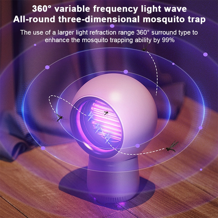 MM026 2W There Are Star People Electric shock Mosquito Killer Lamp (White)