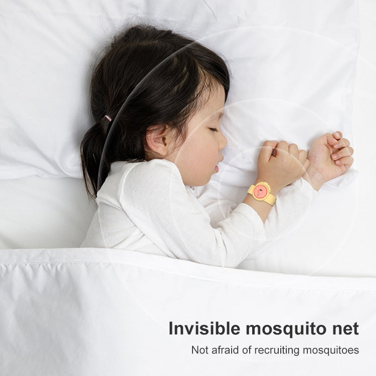 WT-M4 ABS+Silica Gel Children Mosquito Repellent Wristband (Blue)