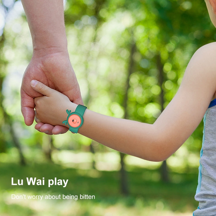 WT-M4 ABS+Silica Gel Children Mosquito Repellent Wristband (Blue)