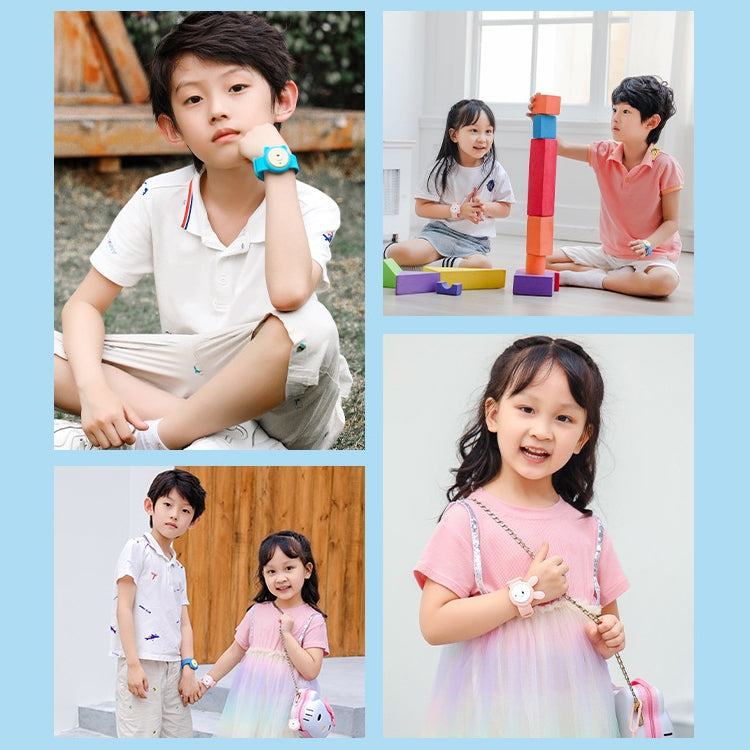 WT-M4 ABS+Silica Gel Children Mosquito Repellent Wristband (Blue)