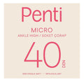 Penti Micro 40 Ankle Socks Comfort Fit Standard Size