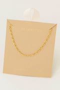Long Short Chain Pattern Necklace