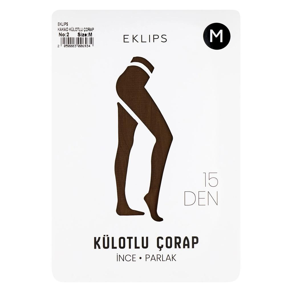 Eklips Cocoa Pantyhose Soft Stretch Tights in Size M